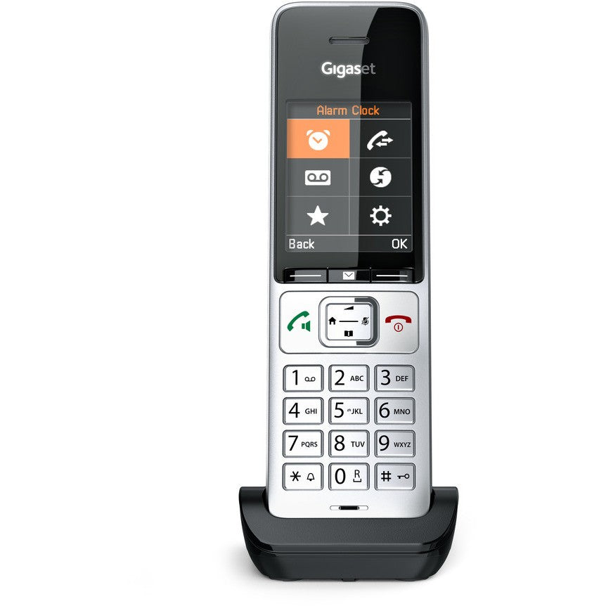 Gigaset COMFORT 500HX. Analogni/DECT telefon. Žični telefon. Hands-free funkcija. 200 unosa. Identifikacija pozivaoca. Crna. Srebrna.