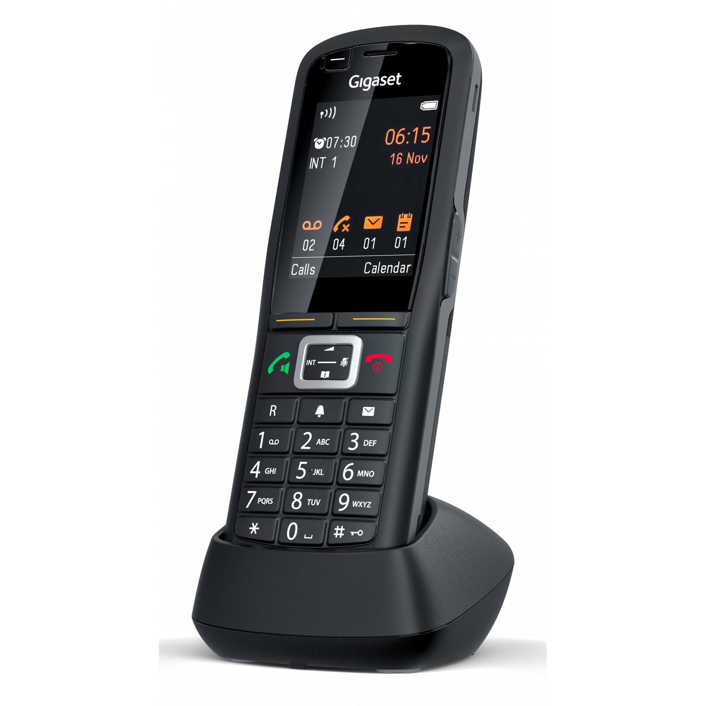 Gigaset R700H PRO. Analogni/DECT telefon. Bežični telefon. 500 unosa. SMS (usluga tekstualnih poruka). Crna.