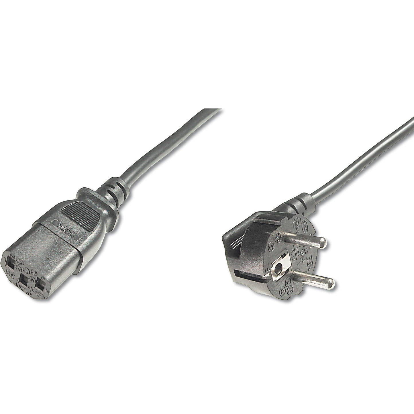 Digitus mrežni priključni kabel. 0,75 m. C13 spojnica. IEC C13. H05VV-F3G. 250 V. 10 A