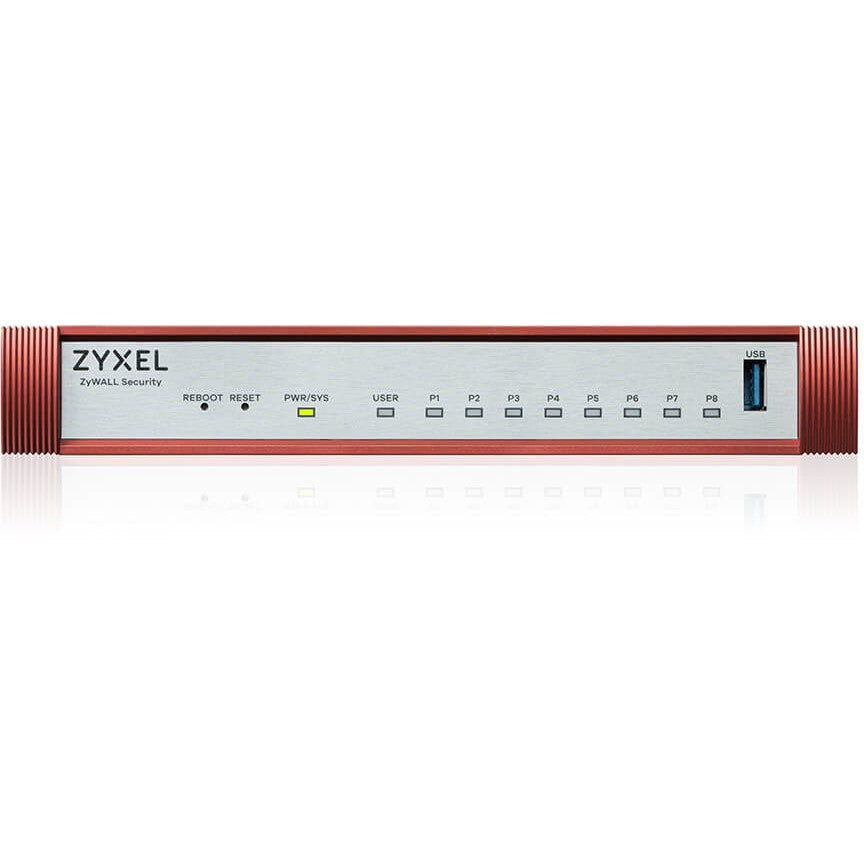 Zyxel USG FLEX 100H. 3 Gbps. 0,75 Gbps. 1500 Mbps. 40.365 BTU/h. IKEv2. IPSec. SSL. Žični.