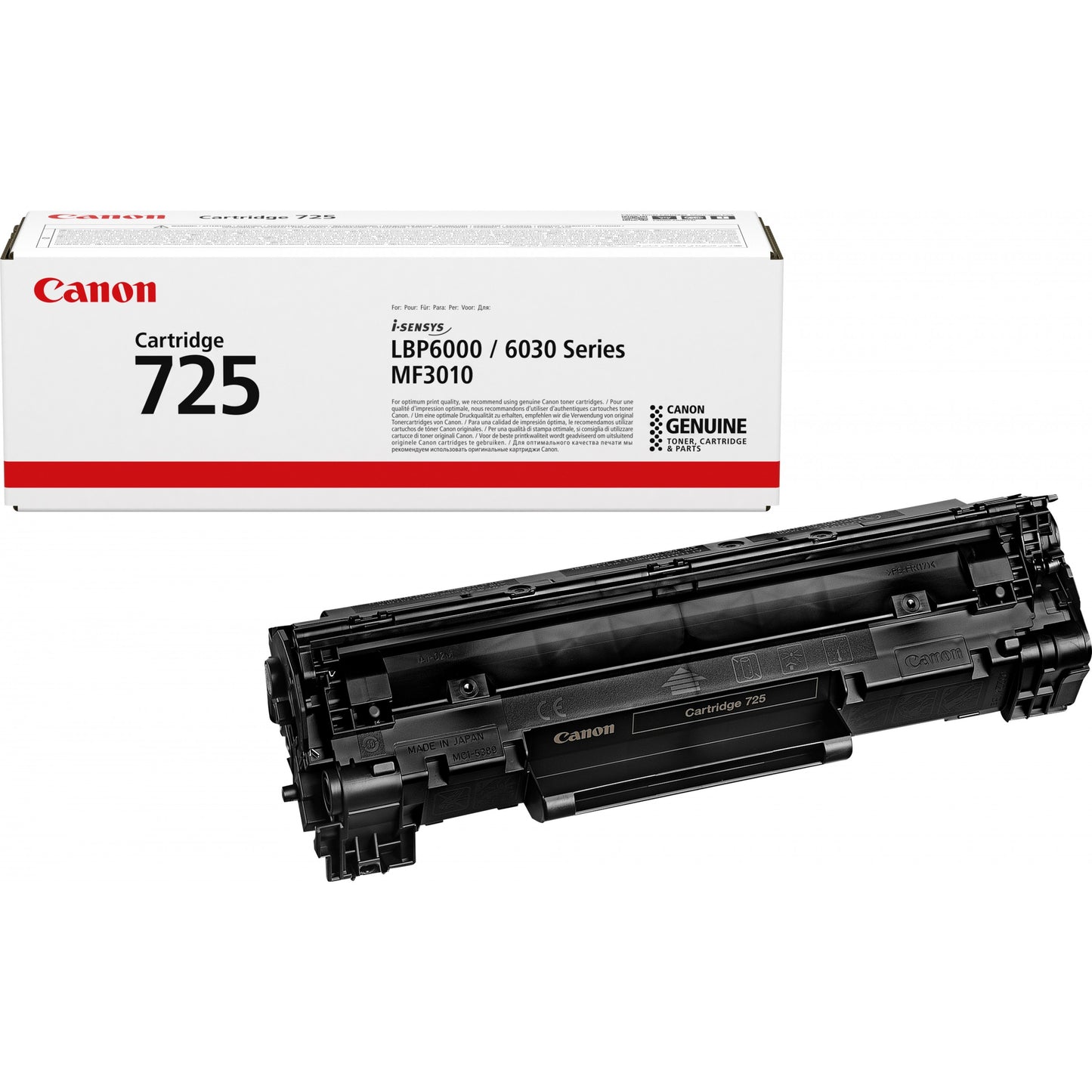 Canon 725 toner kaseta. 1600 stranica. Crna. 1 komad.
