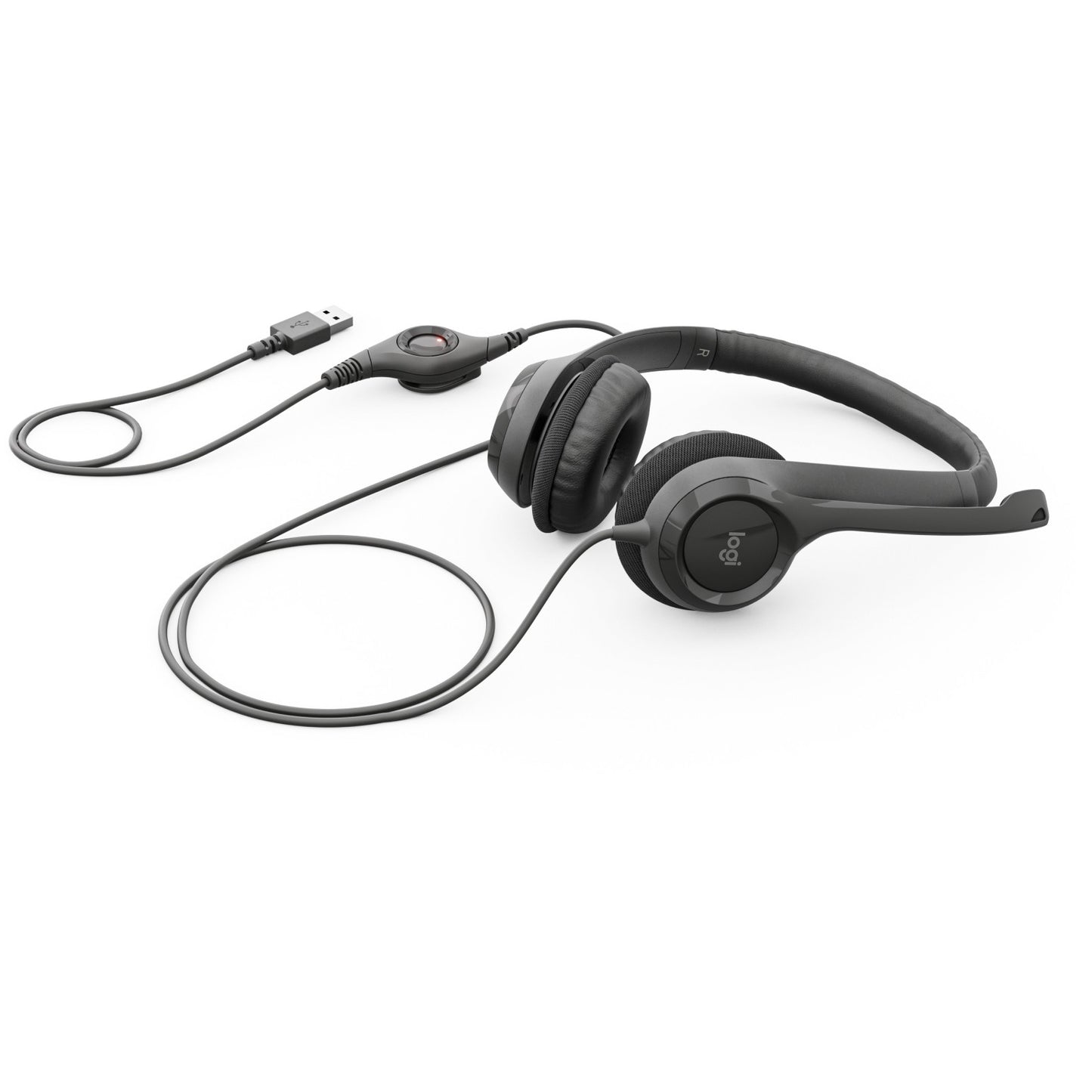 Logitech H390. Žične. Kancelarija/Pozivni centar. 20 - 20000 Hz. 197 g. Slušalice. Crne.