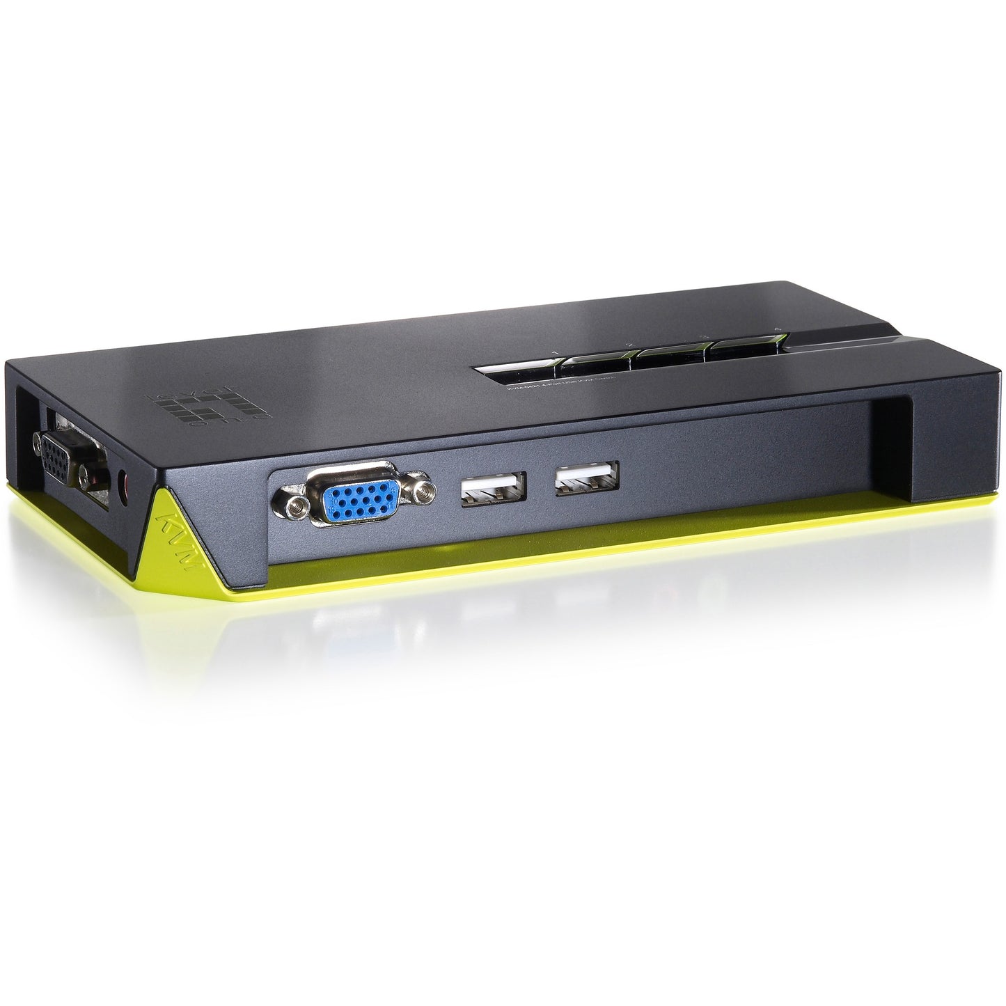 LevelOne 4-portni USB KVM prekidač. 2048 x 1536 piksela. Crna. Zelena.