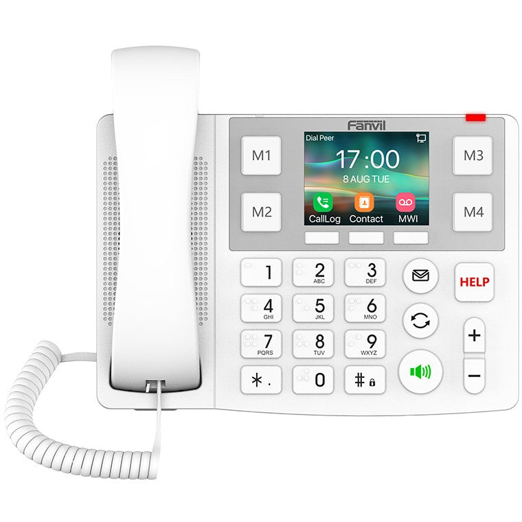 Fanvil X305. IP telefon. Bijela. Žični telefon. 2 linije. 1000 unosa. LCD.