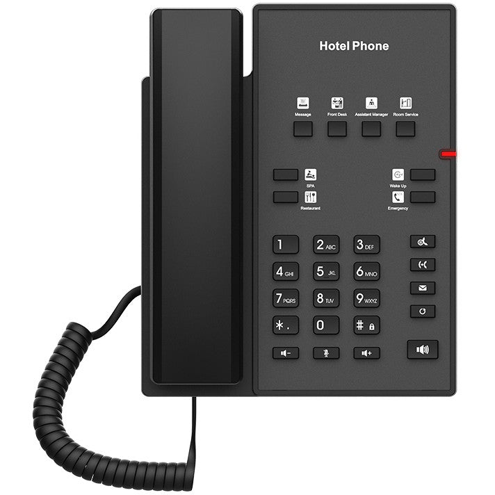 Fanvil H1. IP telefon. Crni. Montaža na sto/zid. 2 linije. G.711a, G.722, G.723.1, G.726, G.729ab. Brzi Ethernet.