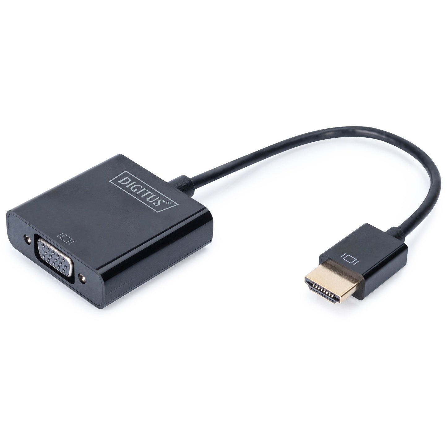 Digitus HDMI na VGA konverter. VGA (D-Sub). 1920 x 1080 piksela. 1080p. 165 MHz. Crni. Kina.