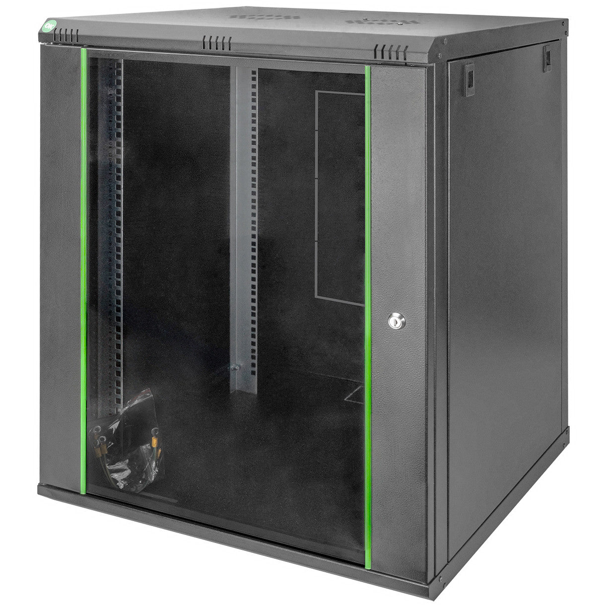 Digitus Dynamic Basic Series zidno kućište - 600x600 mm (ŠxV). Zidna polica. 16U. 60 kg. Može se zaključati. 34 kg. Crna.