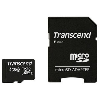 Transcend TS4GUSDHC10. 4GB. MicroSDHC. Klasa 10. NAND. 90MB/s. Crna.