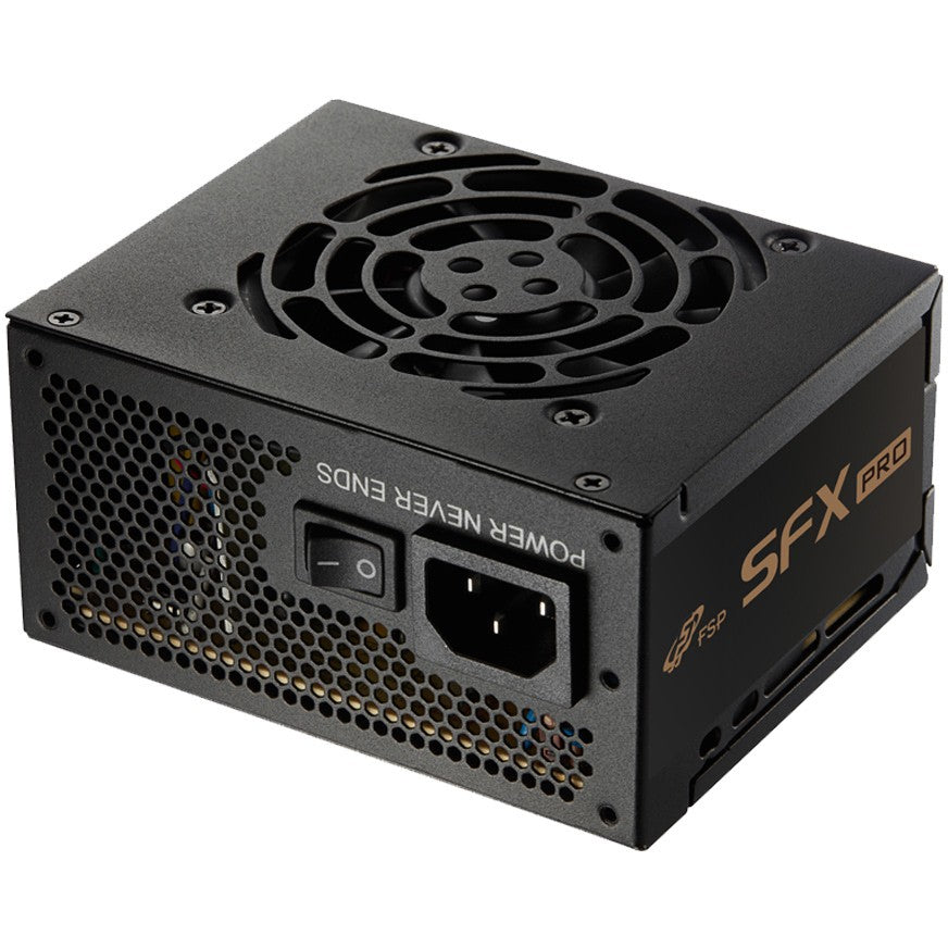 FSP SFX PRO 450W. 450 W. 100 - 240 V. 50 - 60 Hz. 6 A. 2,5 A. Aktivni
