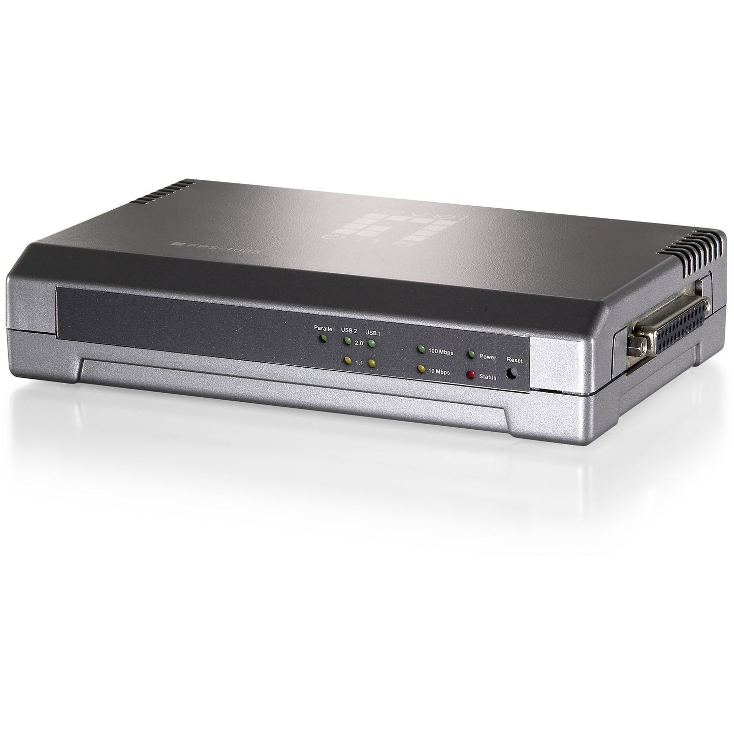 LevelOne 2 USB + 1 paralelni server za štampanje. Siva. Aktivnost. Veza. Performanse. Status. Tajvan. Ethernet LAN. IEEE 802.3. IEEE 802.3u. 10.100 Mbps.