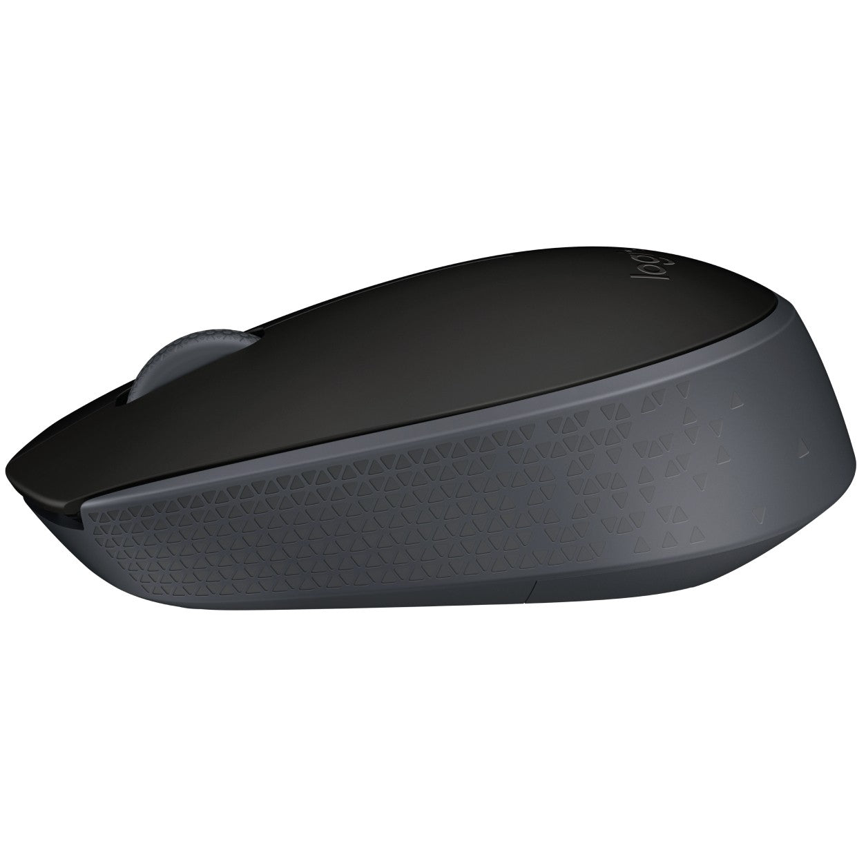 Logitech M171. Za ambidekstralnu upotrebu. Optički. Bežični RF. 1000 DPI. Crna. Siva.
