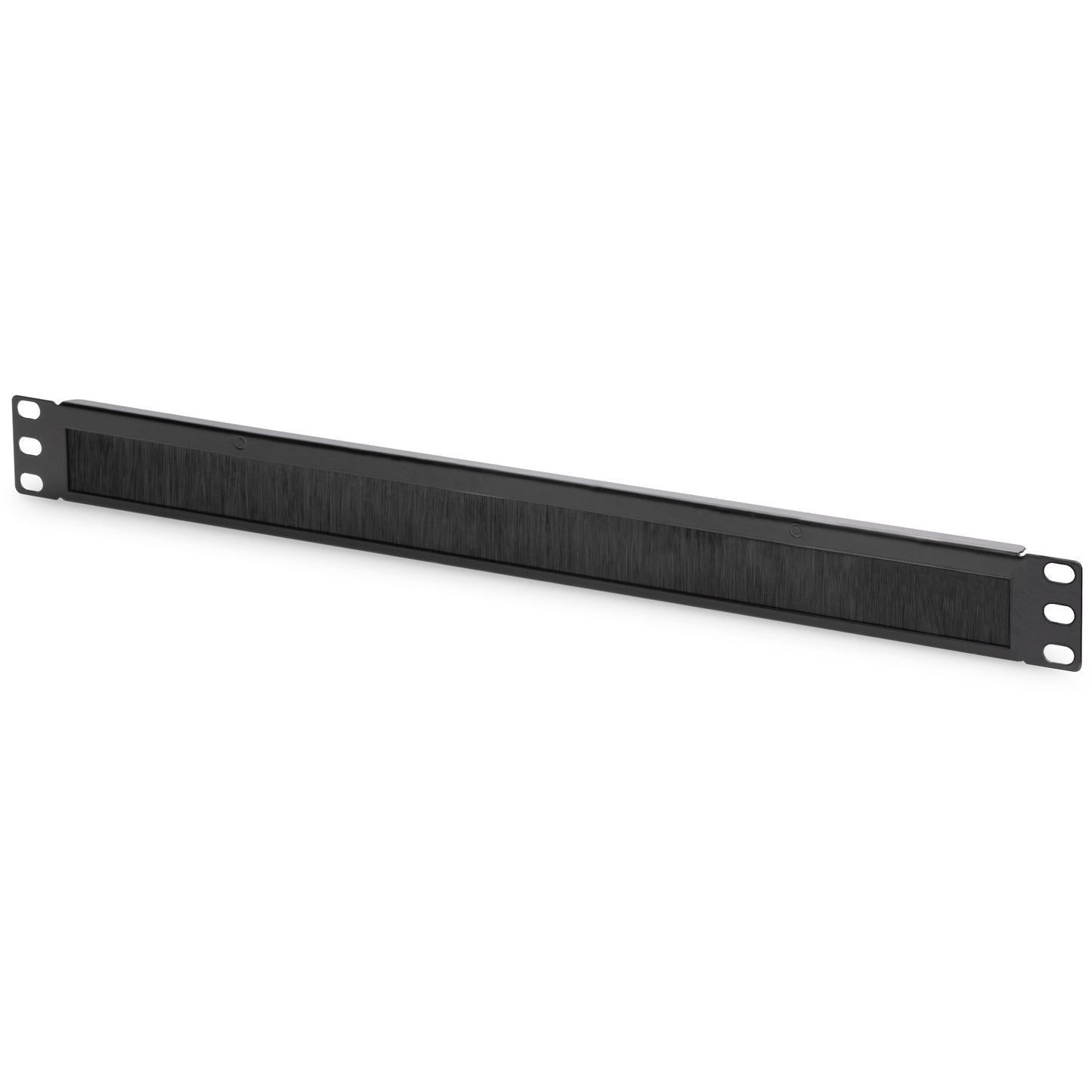 Digitus traka s kablovskim četkama za ormare od 483 mm (19"). Poklopna ploča. Crna. 1 komad. 24 g