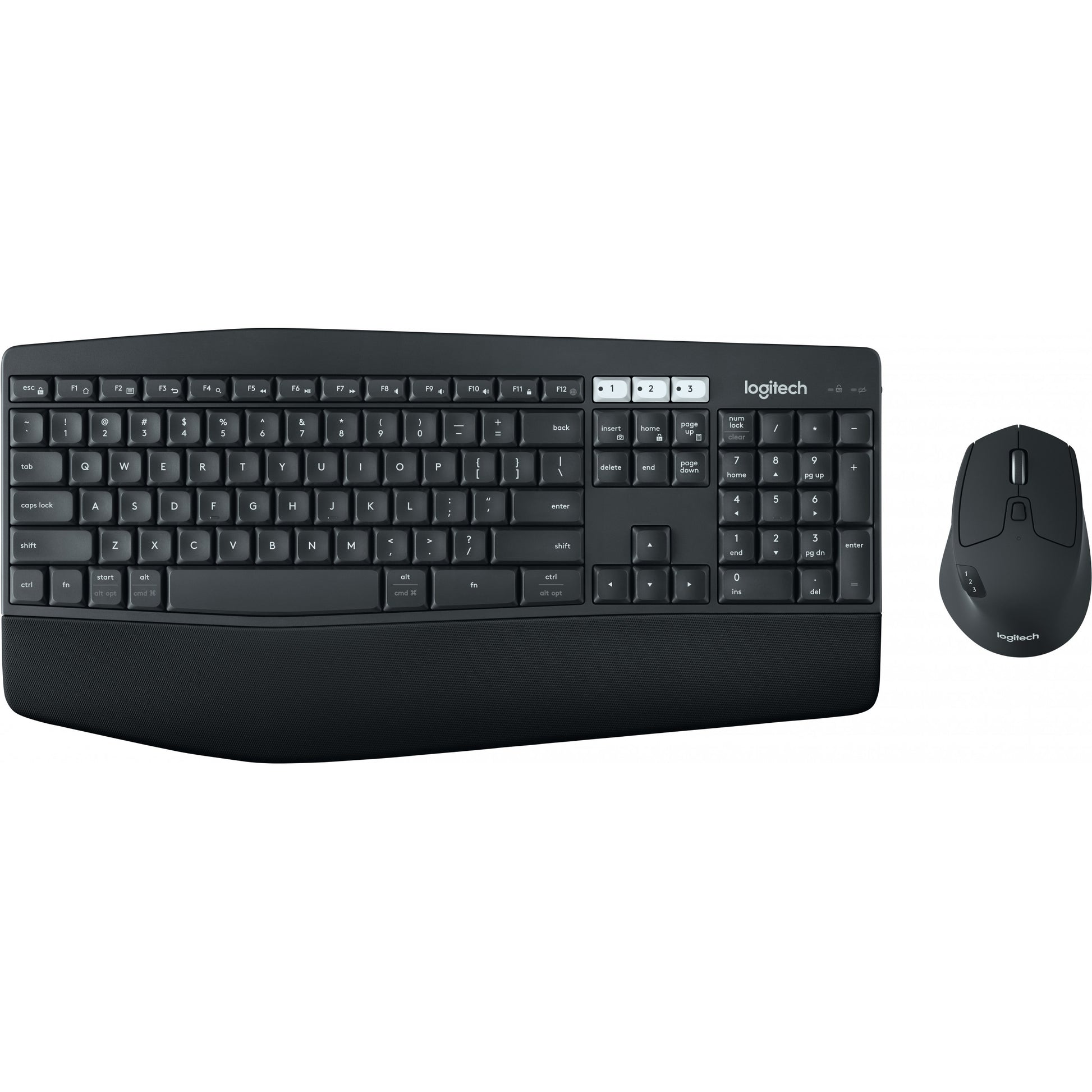 Logitech 920-008226. Puna veličina (100%). Bežični. RF bežični + Bluetooth. QWERTY. Crni. Miš uključen.