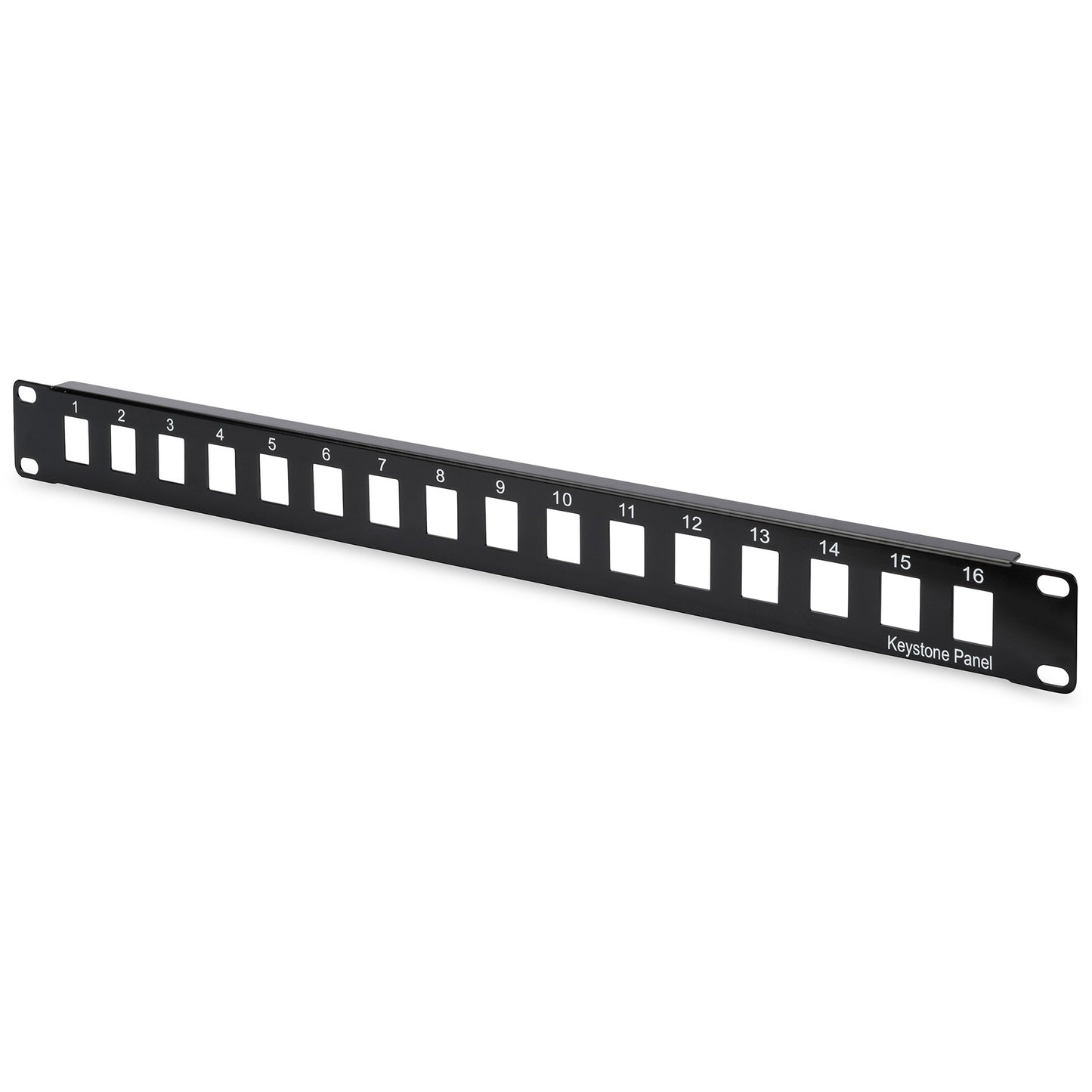 Digitus modularna patch ploča. 16-portna. Crna. SPCC. Montaža u rack. 1U. 43 mm. 48,5 cm.