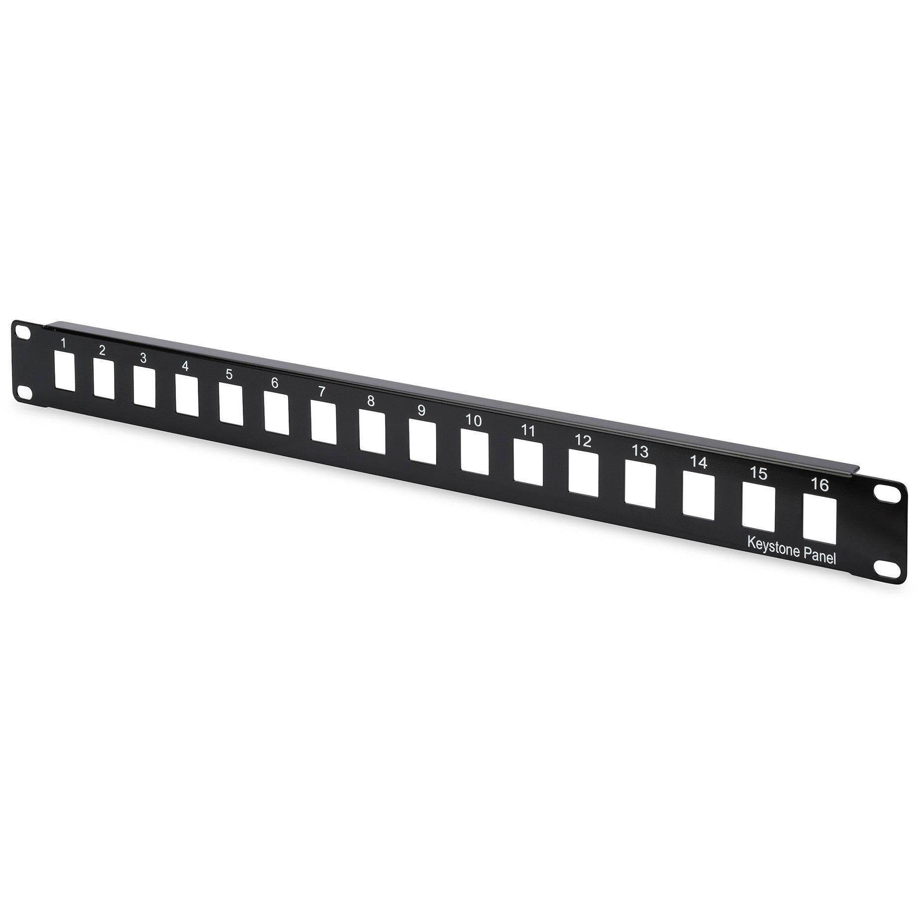 Digitus modularna patch ploča. 16-portna. Crna. SPCC. Montaža u rack. 1U. 43 mm. 48,5 cm.