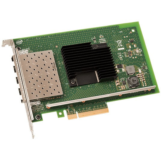 Intel X710DA4FHBLK. Integrisan. Žičan. PCI Express. Optički kabl. 10000 Mbps. Crna. Zelena. Nehrđajući čelik.