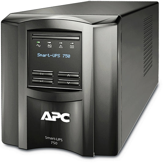 APC Smart-UPS SMT750IC - 6x C13. USB. SmartConnect. 750VA. Linijski interaktivni. 0.75kVA. 500W sinus. 151 V. 302 V