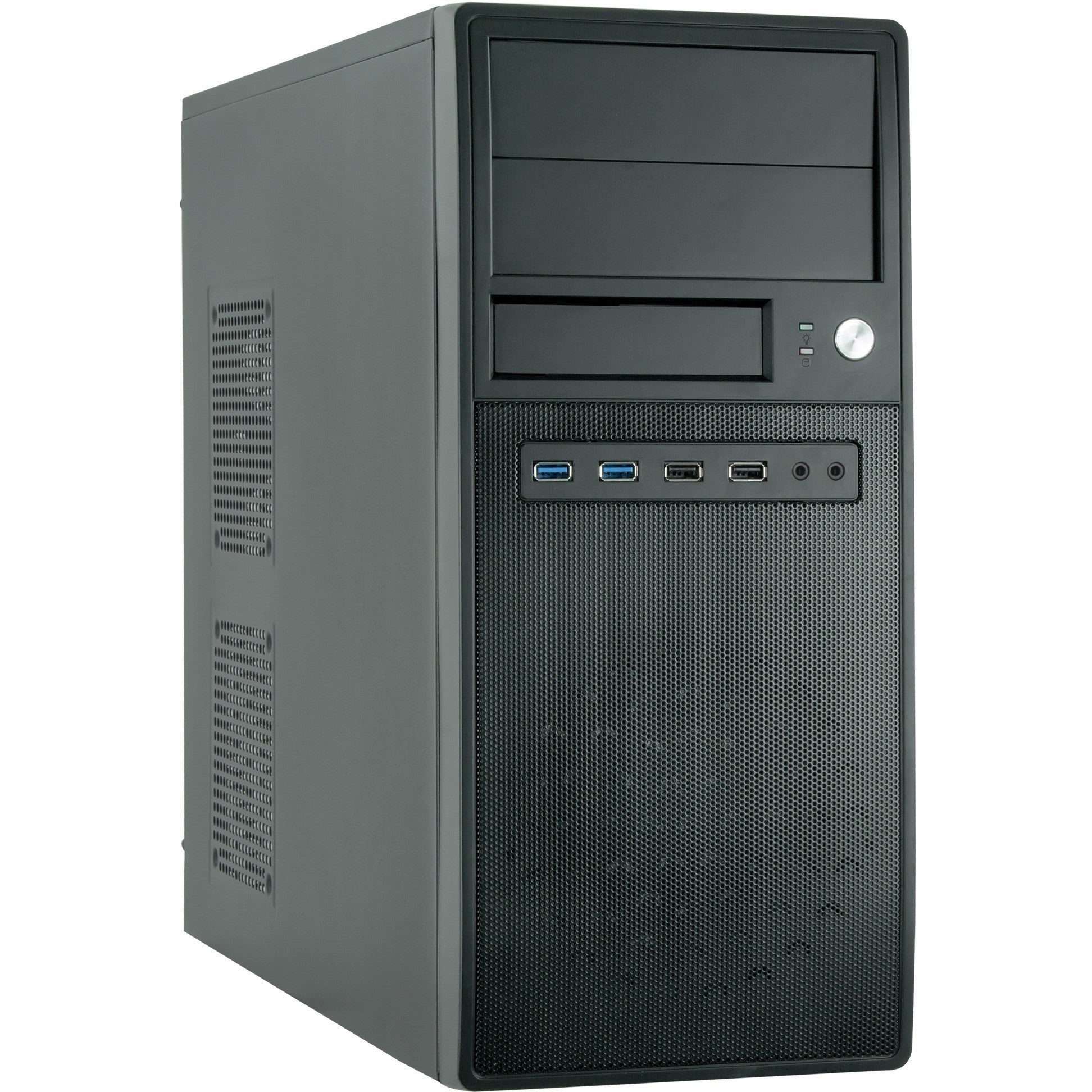 Chieftec CG-04B-OP. Midi Tower. PC. Crna. ATX. Micro ATX. SECC. 14cm