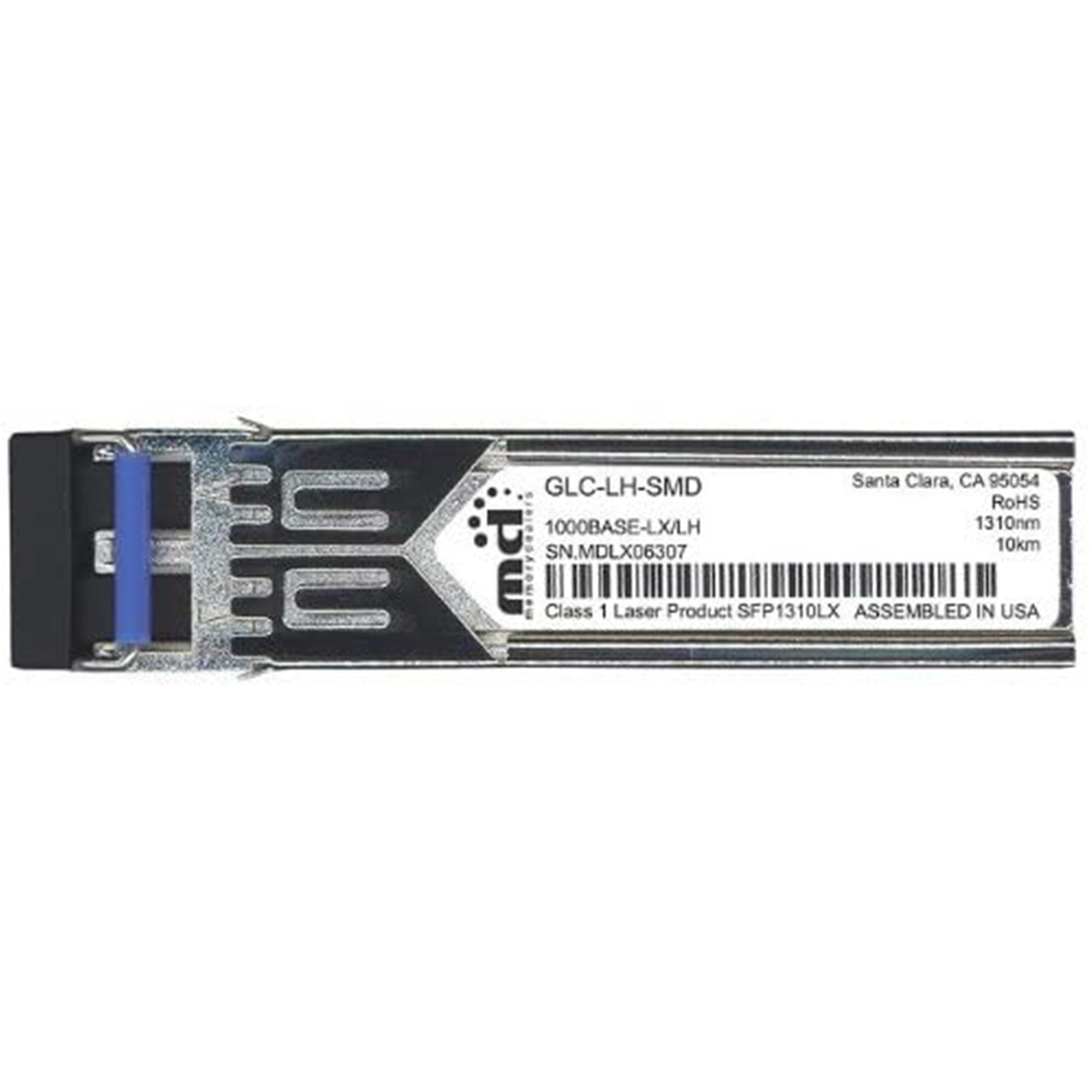 Cisco GLC-LH-SMD. 1000 Mbps. SFP. LC. PC. LH. LX. 10000 m. 1300 nm