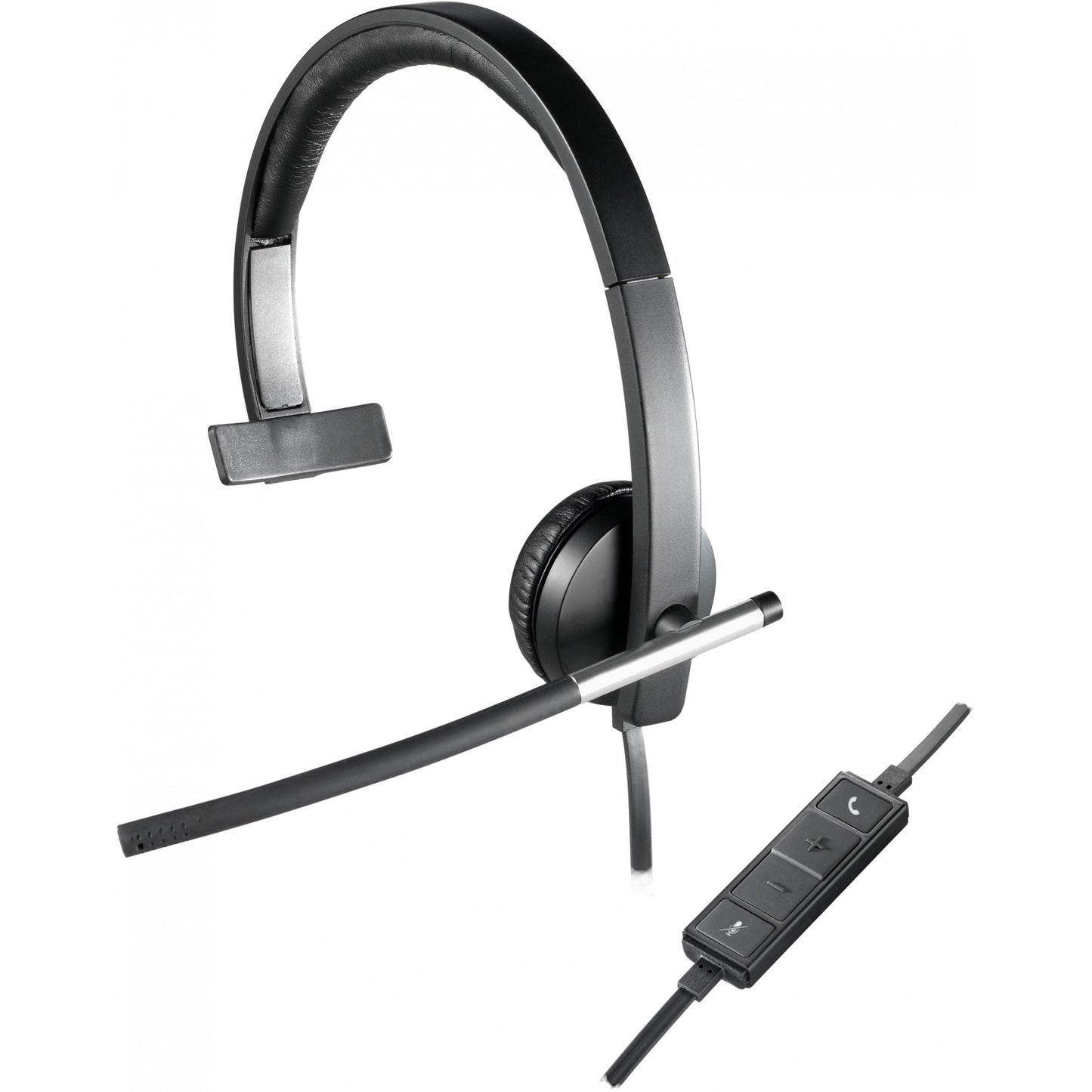 Logitech 981-000514. Žičane. Kancelarija/Pozivni centar. 50 - 10000 Hz. 93 g. Slušalice. Crna. Srebrne.