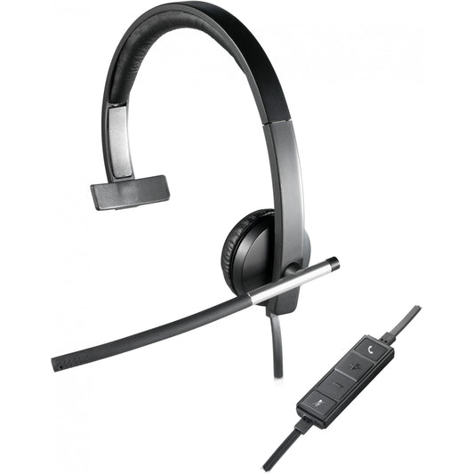Logitech 981-000514. Žičane. Kancelarija/Pozivni centar. 50 - 10000 Hz. 93 g. Slušalice. Crna. Srebrne.