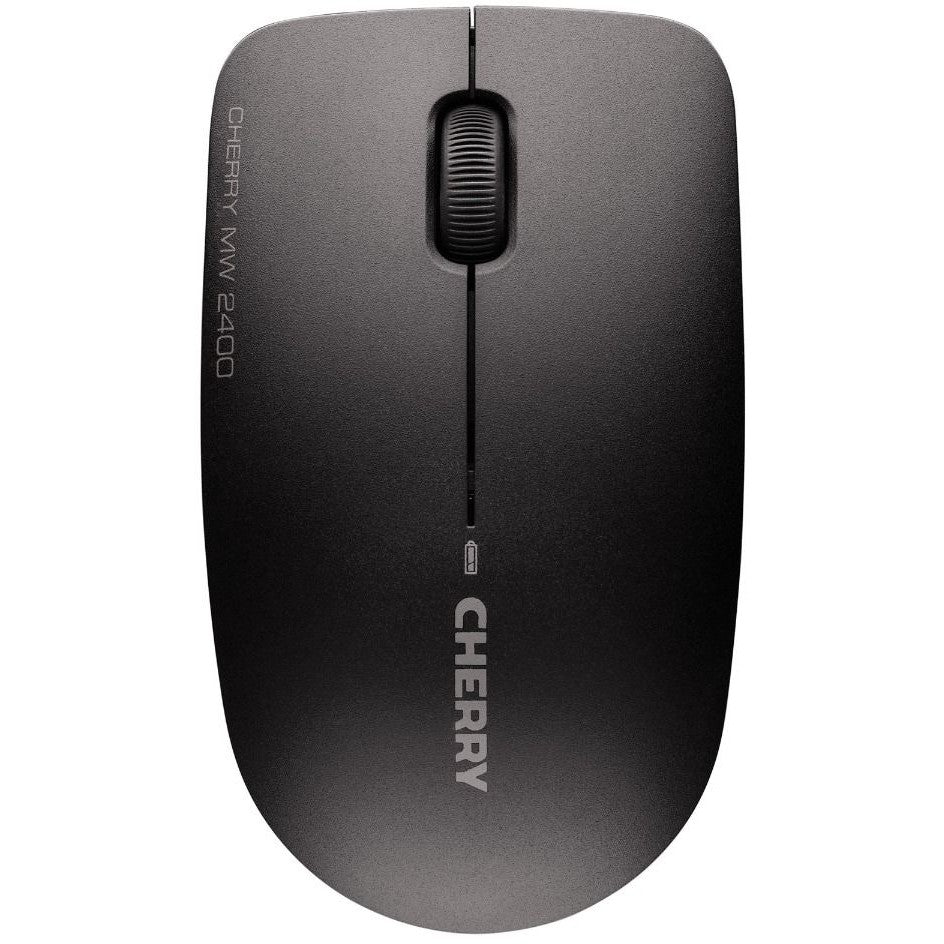 CHERRY MW 2400 bežični miš. Crni. USB. Za dekstre/ruke. Optički. RF bežični. 1200 DPI. Crni.