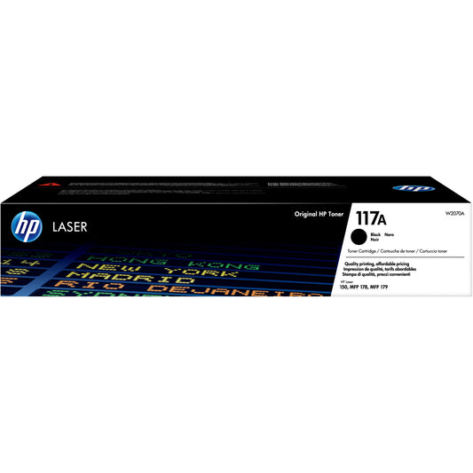 HP 117A originalni crni laserski toner. 1000 stranica. Crni. 1 komad.