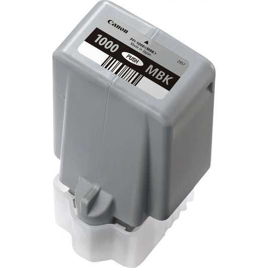 Canon PFI-1000MBK mat crna tinta. Mat crna. Tinta na bazi pigmenta. 80 ml. 5490 stranica.