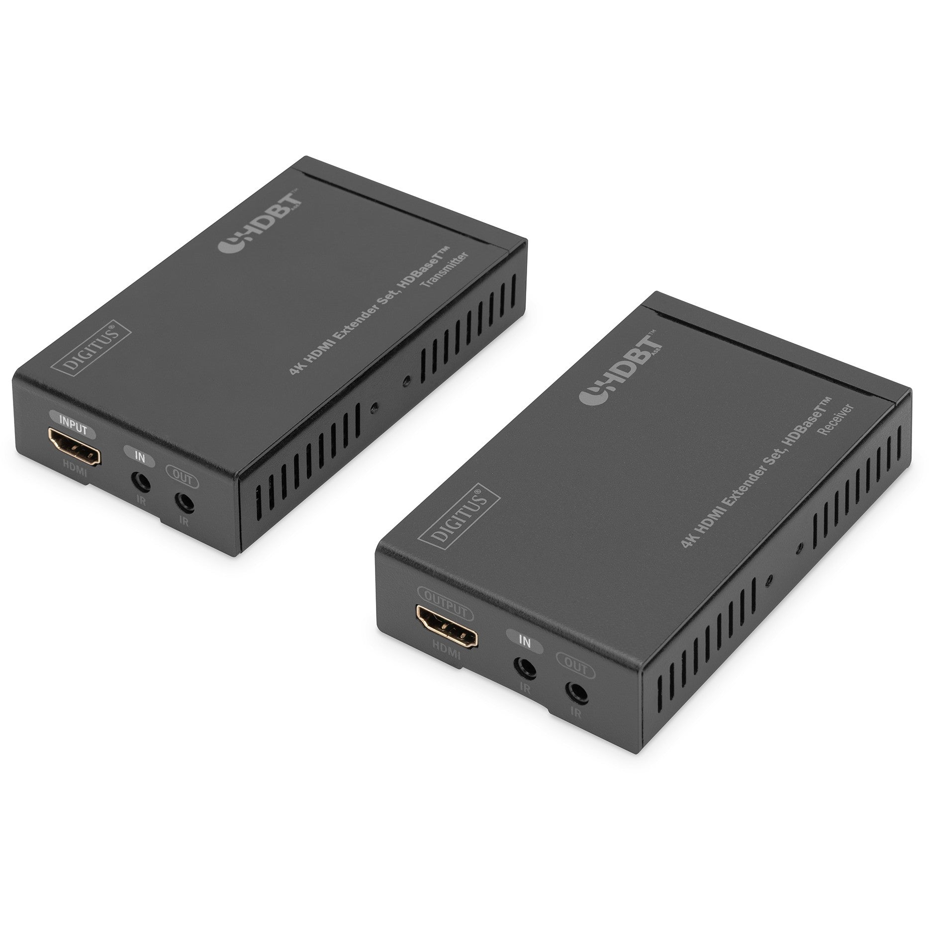 Digitus 4K HDMI Extender Set. HDBaseT™. 4K/30Hz. 70 m. 4096 x 2160 piksela. AV predajnik i prijemnik. 40 m. 3D. Crni. HDCP.