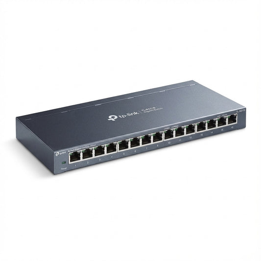 TP-Link 16-portni 10/100/1000Mbit/s desktop switch. Neupravljan. Gigabit Ethernet (10/100/1000). Puni dupleks.