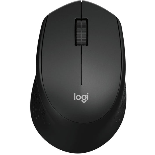 Logitech M330 SILENT PLUS. Za dešnjake. Mehanička. Bežična RF. 1000 DPI. Crna.