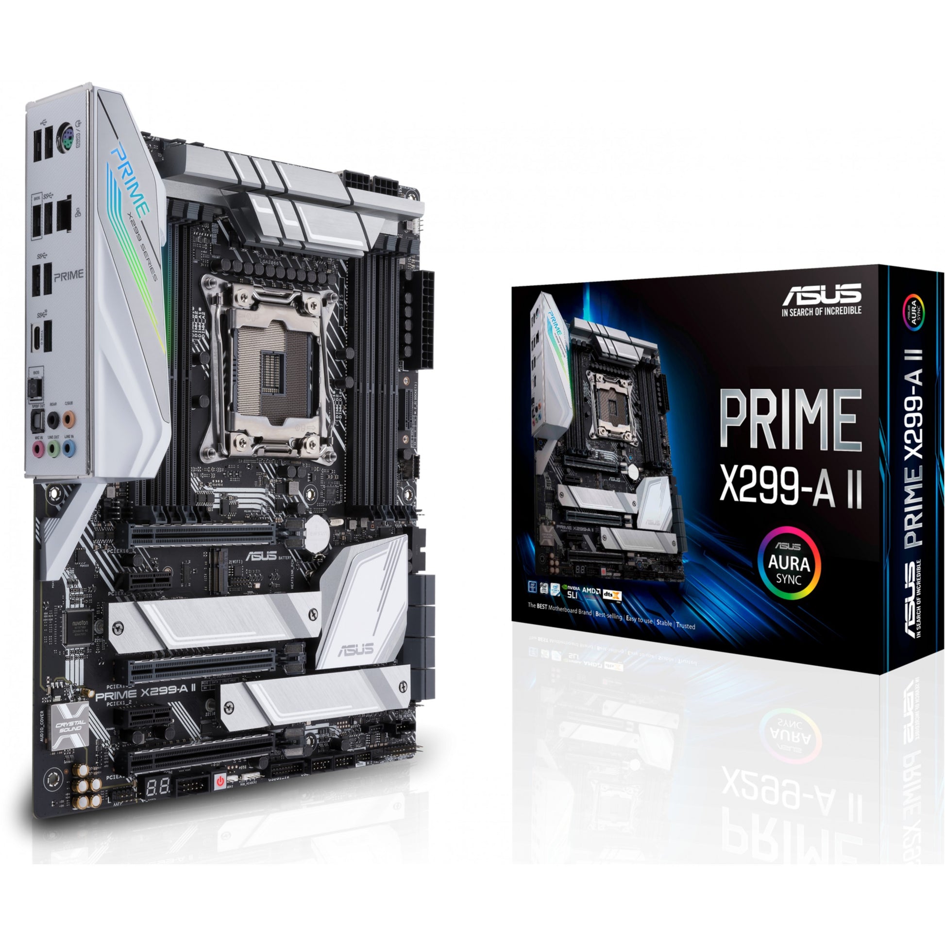 ASUS Prime X299-A II. Intel. LGA 2066 (Socket R4). Intel® Core™ X-serije LGA 2066 DDR4 SDRAM 256GB