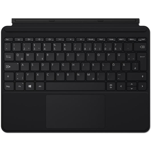 Microsoft Go Type Cover. QWERTZ. Njemački. Dodirna tabla. Crna. 248 x 190 x 4,6 mm. 245 g