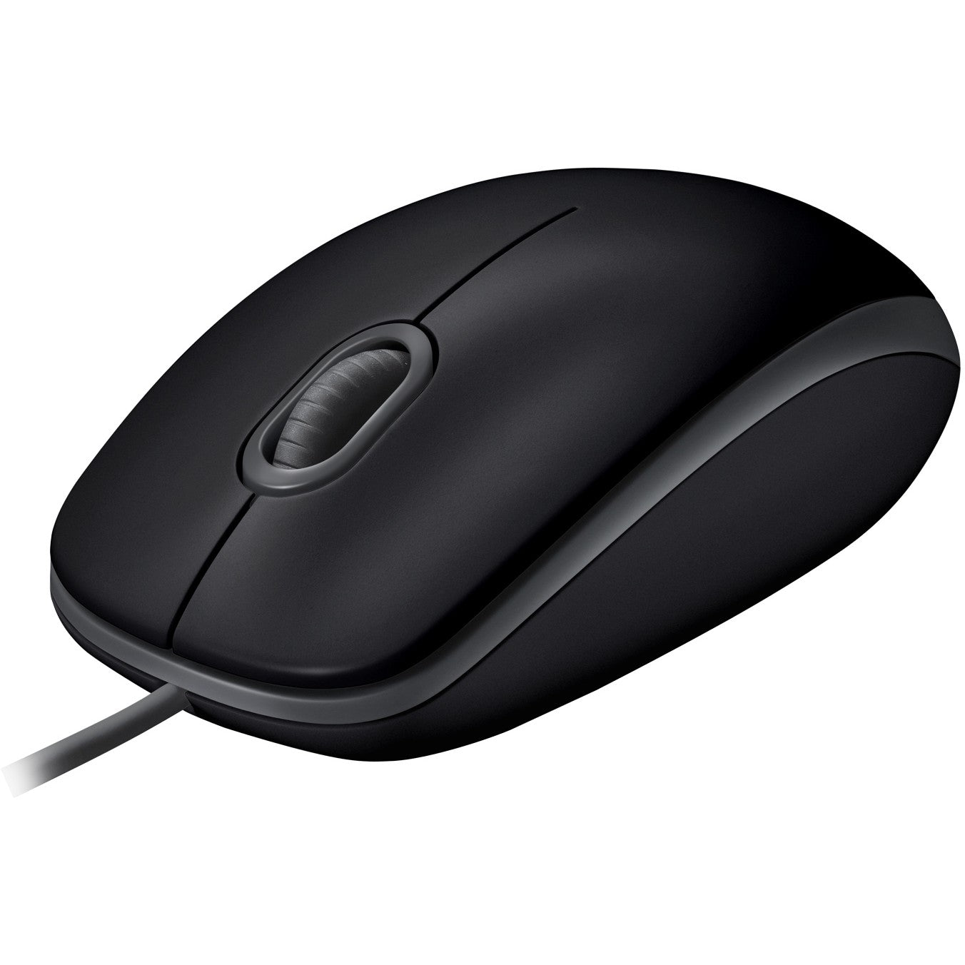 Logitech B110 tiha. Za levake i dekstre. Optički. USB Tip-A. 1000 DPI. Crna.