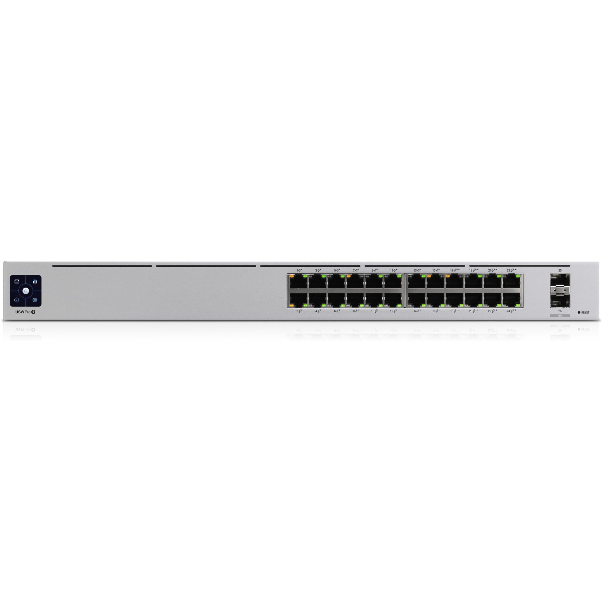 Ubiquiti UniFi Pro 24-portni PoE. Upravljani. L2/L3. Gigabit Ethernet (10/100/1000). Napajanje preko Etherneta (PoE). Montaža u rack. 1U