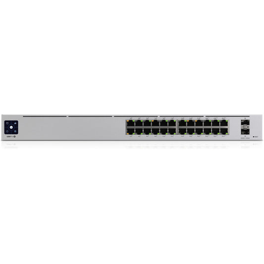 Ubiquiti UniFi Pro 24-portni PoE. Upravljani. L2/L3. Gigabit Ethernet (10/100/1000). Napajanje preko Etherneta (PoE). Montaža u rack. 1U