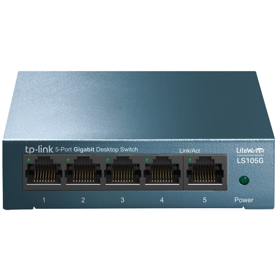 TP-Link 5-portni desktop switch (10/100/1000Mbit/s). Neupravljan. Gigabit Ethernet (10/100/1000). Montaža na zid