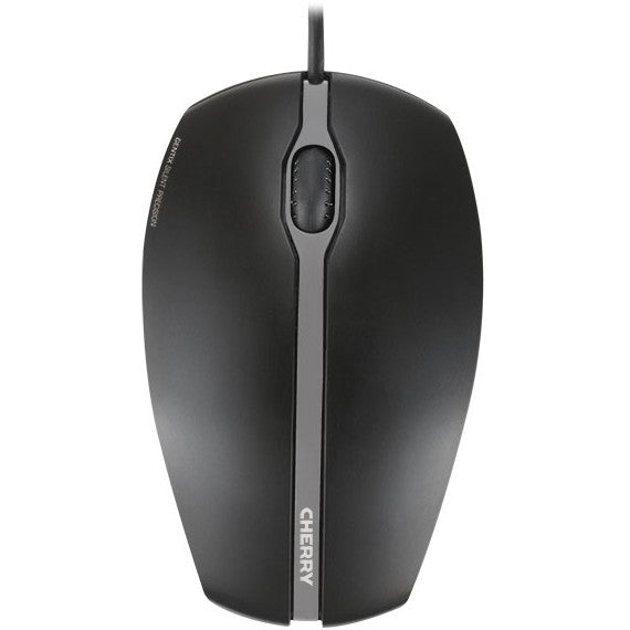 CHERRY GENTIX SILENT Žični miš. Crni. USB. Za liječnike i desničare. Optički. USB Tip-A. 1000 DPI. Crni.