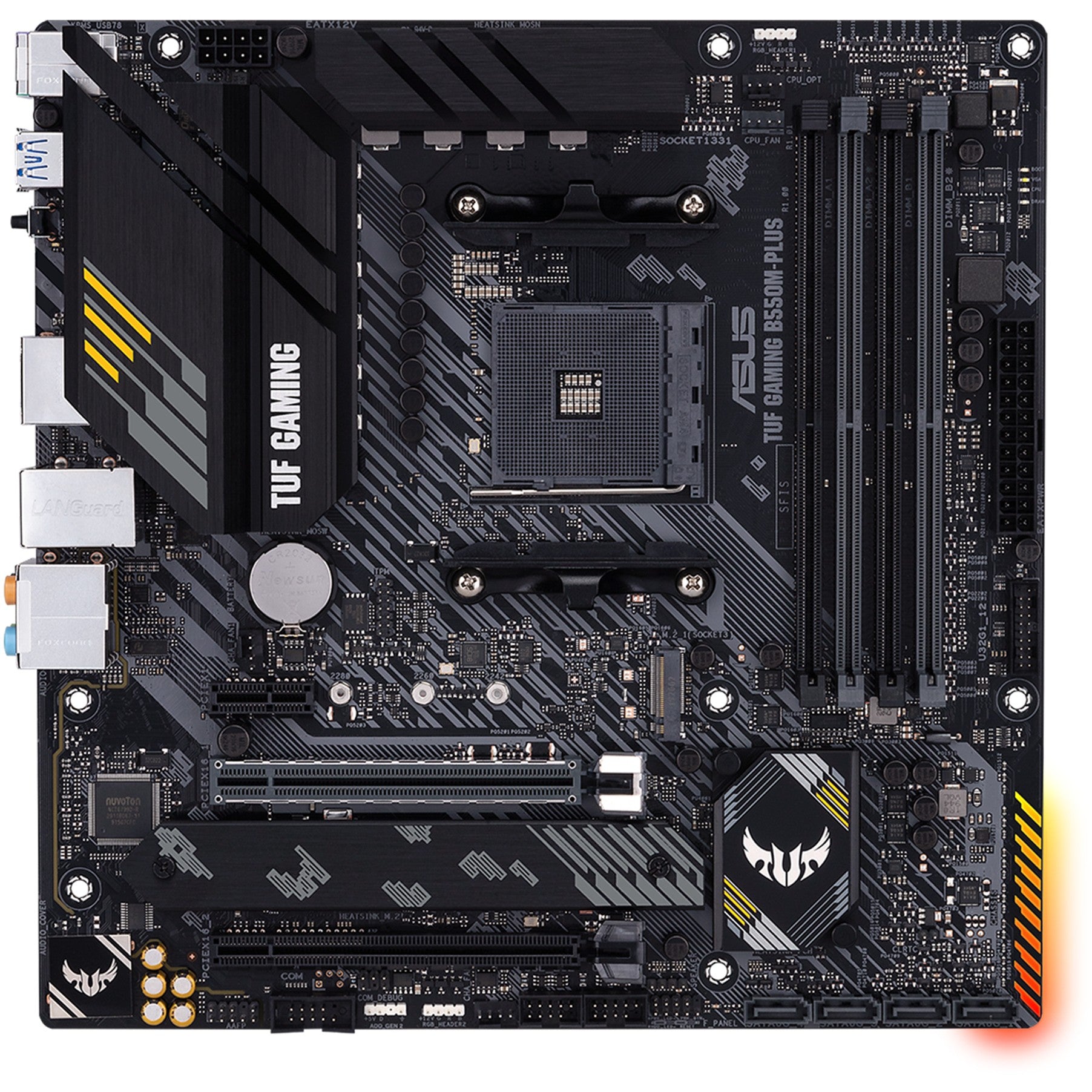 ASUS TUF GAMING B550M PLUS. AMD. Podnožje AM4. AMD Ryzen 3000 serija. DDR4 SDRAM. 128GB. DIMM