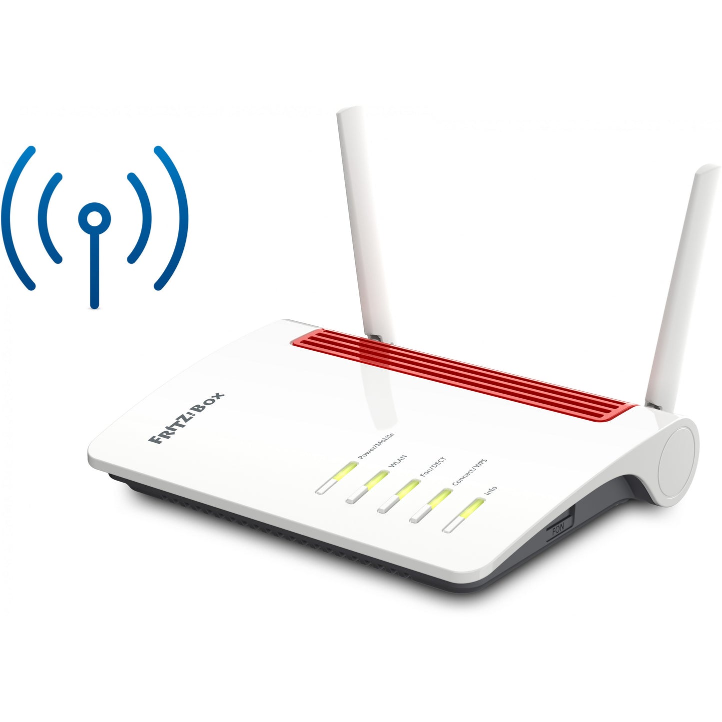 Box 6850 LTE. Wi-Fi 5 (802.11ac). Dvofrekventni opseg (2.4 GHz/5 GHz). Ethernet/LAN. 3G. Bijela. Stolni ruter