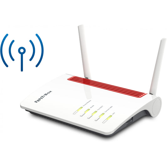 Box 6850 LTE. Wi-Fi 5 (802.11ac). Dvofrekventni opseg (2.4 GHz/5 GHz). Ethernet/LAN. 3G. Bijela. Stolni ruter