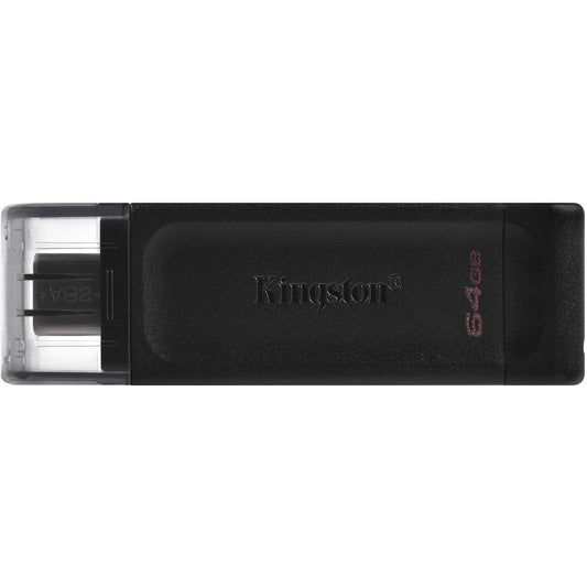 Kingston Technology DataTraveler 64GB USB-C 3.2 Gen 1 70. 64 GB. USB Type-C. 3.2 Gen 1 (3.1 Gen 1). Kapacitet. 7 g. Crna.
