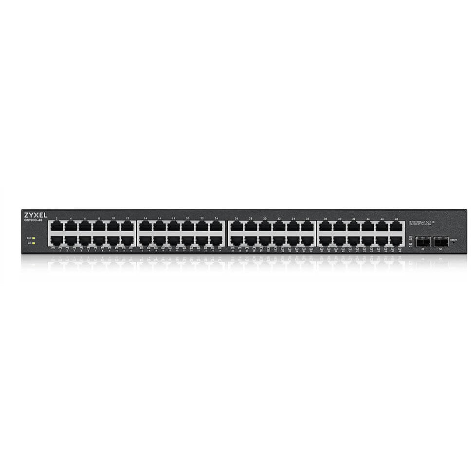 Zyxel GS1900-48HPv2. Upravljani. Sloj 2. Gigabit Ethernet (10/100/1000). Puni dupleks. Napajanje preko Etherneta (PoE). Montaža u rack.