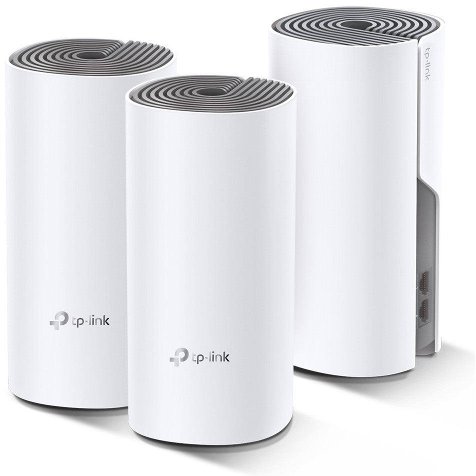 TP-Link AC1200 Mesh Wi-Fi sistem za cijelu kuću. Pakovanje od 3. Bijela. Siva. Unutrašnji. Mesh sistem. LAN. WiFi. Dvofrekventni (2,4 GHz/5 GHz). Wi-Fi 5 (802.11ac)