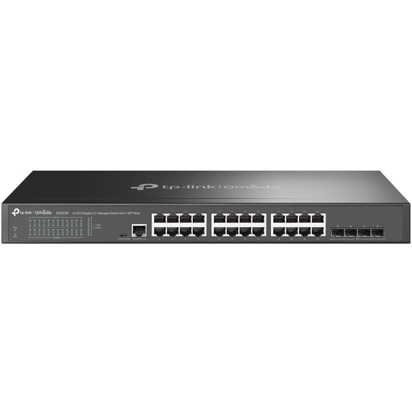 TP-Link Omada SG3428. Upravljani. L2/L3. Gigabit Ethernet (10/100/1000). Montaža u rack. 1U