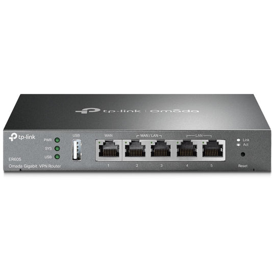 TP-Link Omada Gigabit VPN ruter. Ethernet WAN. Gigabit Ethernet. Crni