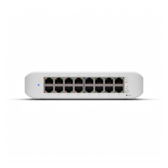 Ubiquiti UniFi Switch Lite 16 PoE. L2. Gigabit Ethernet (10/100/1000). Napajanje preko Etherneta (PoE). Montaža na zid