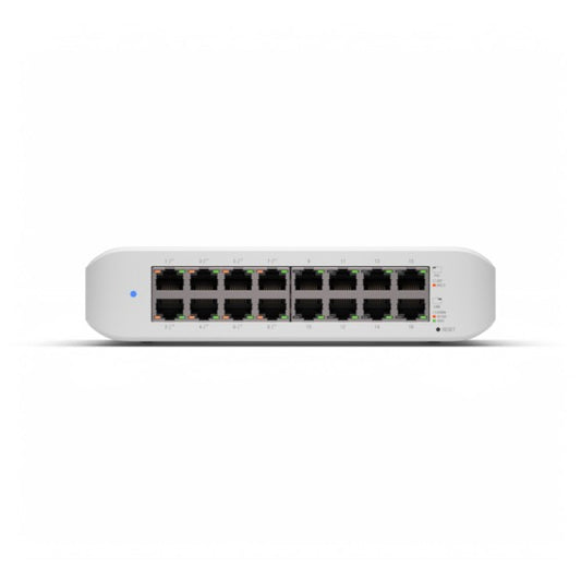 Ubiquiti UniFi Switch Lite 16 PoE. L2. Gigabit Ethernet (10/100/1000). Napajanje preko Etherneta (PoE). Montaža na zid