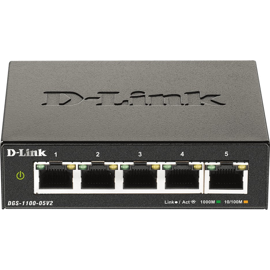D-Link DGS-1100-05V2/E. Upravljani. L2. Gigabit Ethernet (10/100/1000)