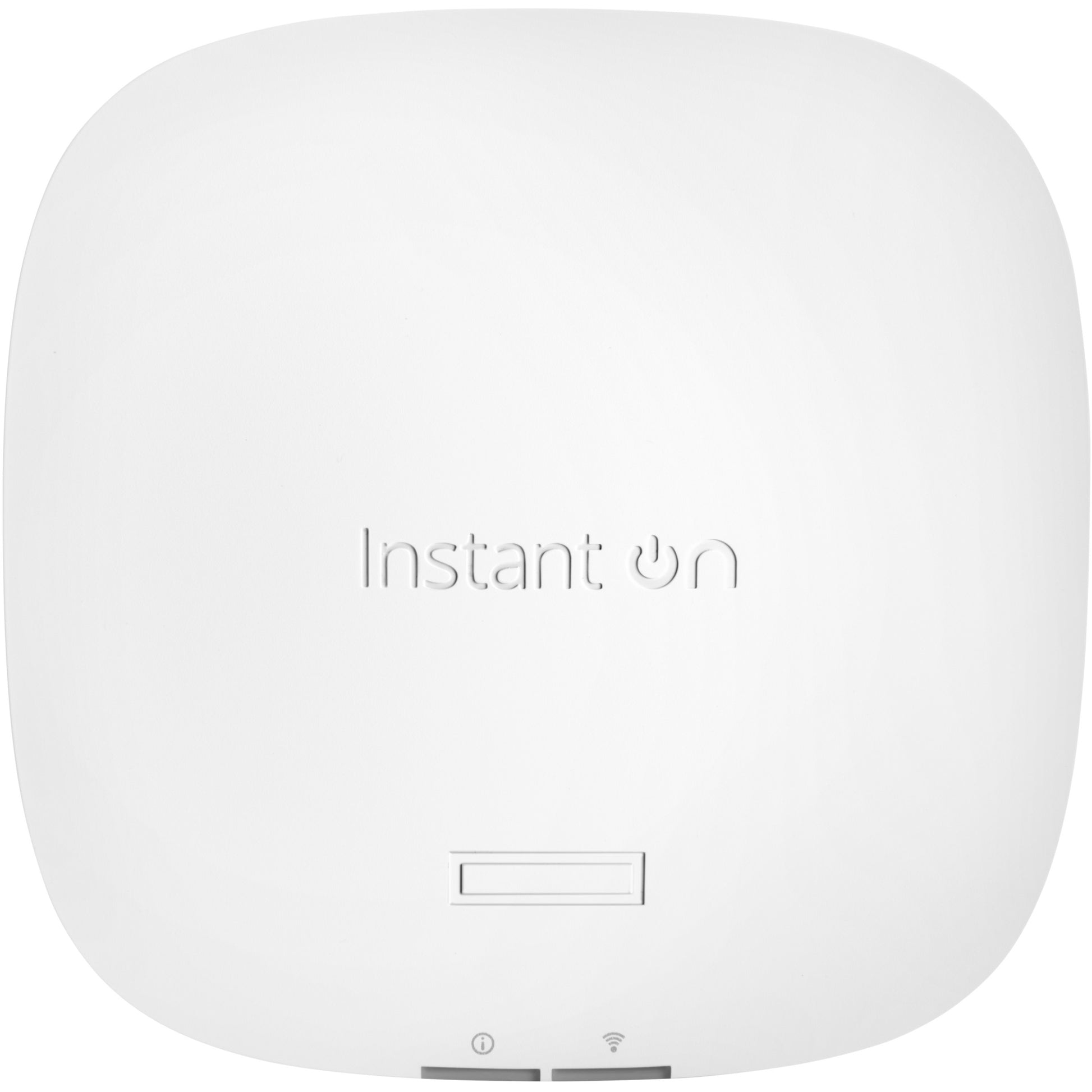 HPE Aruba Networking Networking Instant On Indoor Access Point 2x2 Wi-Fi 6 (RW) AP22. 2.4GHz. 5GHz. 1200 Mbps. OWE. WPA2. WPA3. 10,100,1000 Mbps